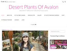 Tablet Screenshot of desertplantsofavalon.com